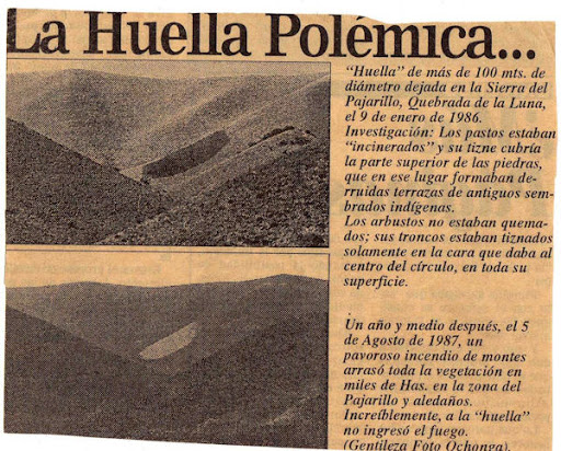 The 1986 Huella del Pajarillo Incident