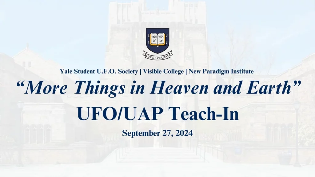 Yale Hosts Its First UAP Teach-In