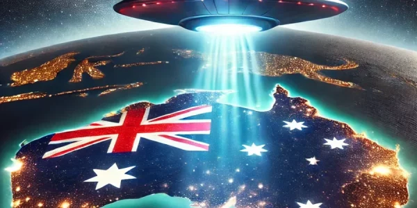 UFO flies in Australia